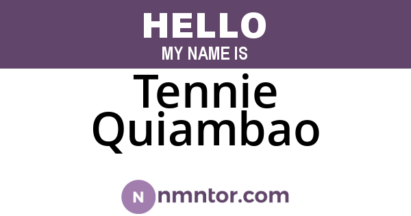 Tennie Quiambao