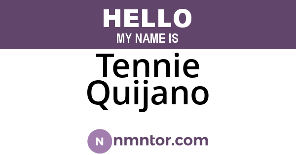 Tennie Quijano