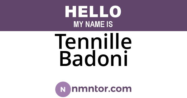 Tennille Badoni