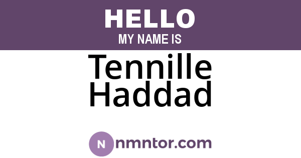 Tennille Haddad