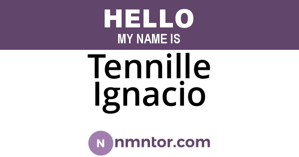 Tennille Ignacio