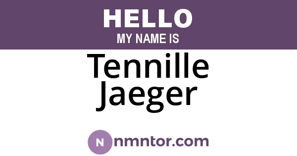 Tennille Jaeger