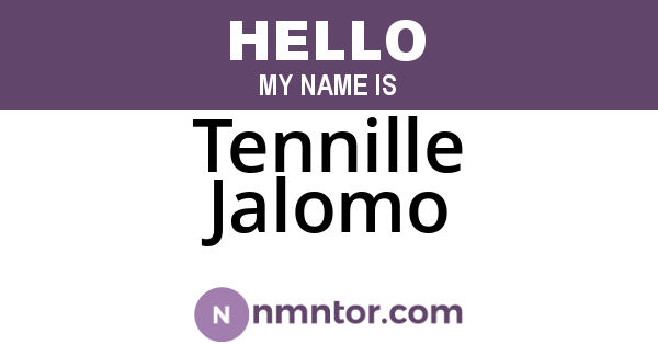 Tennille Jalomo