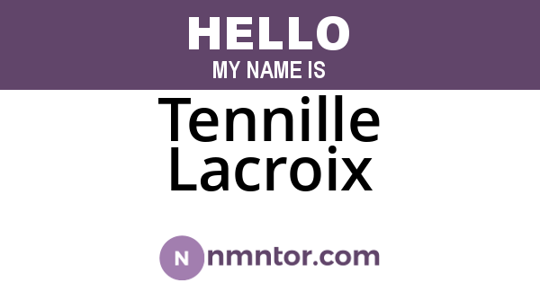 Tennille Lacroix