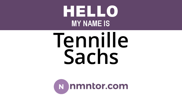 Tennille Sachs