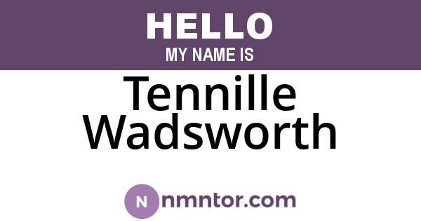 Tennille Wadsworth