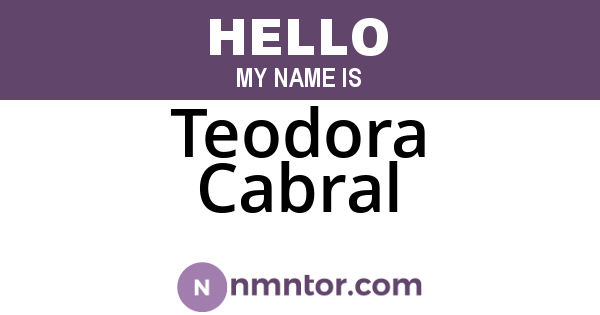 Teodora Cabral