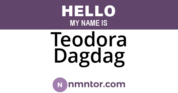 Teodora Dagdag