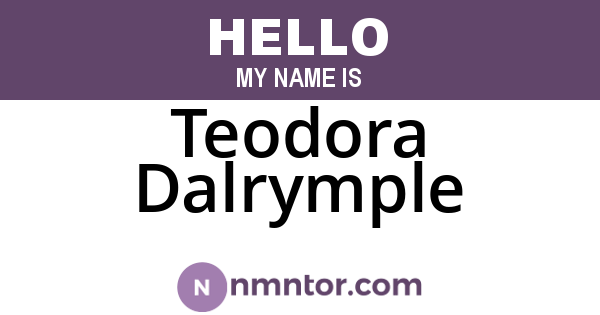 Teodora Dalrymple