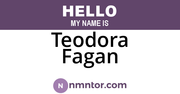 Teodora Fagan