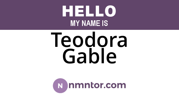 Teodora Gable