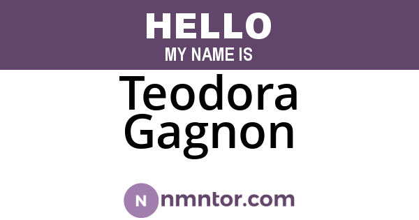 Teodora Gagnon