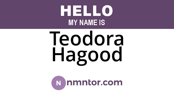 Teodora Hagood