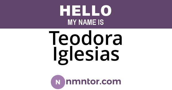 Teodora Iglesias