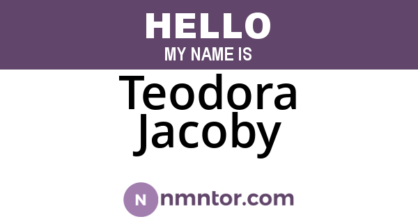 Teodora Jacoby