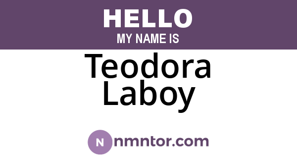 Teodora Laboy