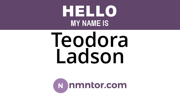 Teodora Ladson
