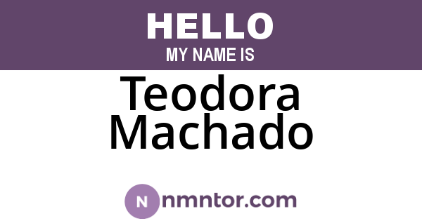 Teodora Machado