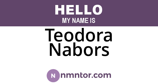 Teodora Nabors