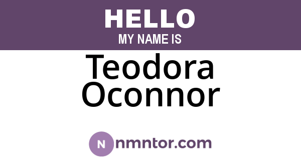 Teodora Oconnor