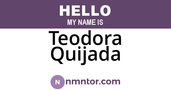 Teodora Quijada