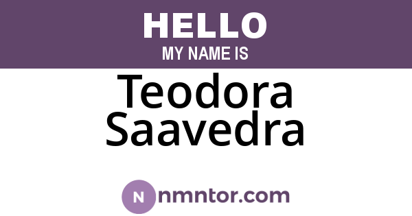 Teodora Saavedra