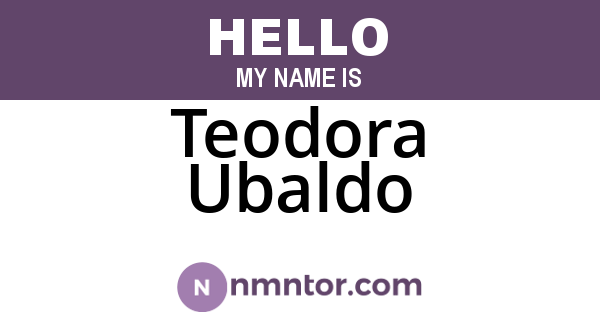 Teodora Ubaldo