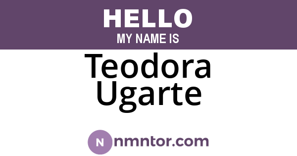 Teodora Ugarte
