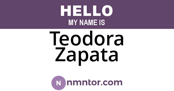 Teodora Zapata
