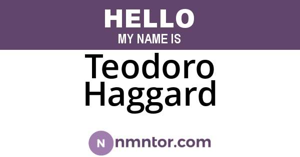 Teodoro Haggard