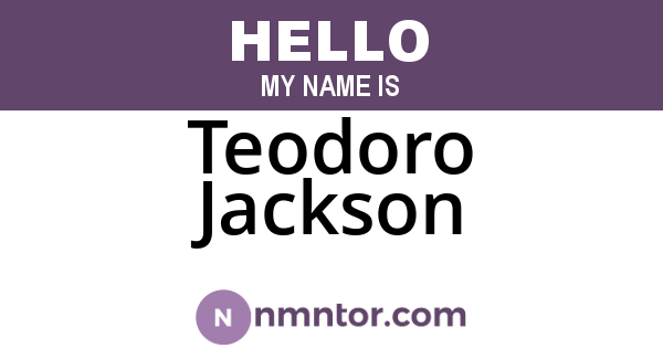 Teodoro Jackson