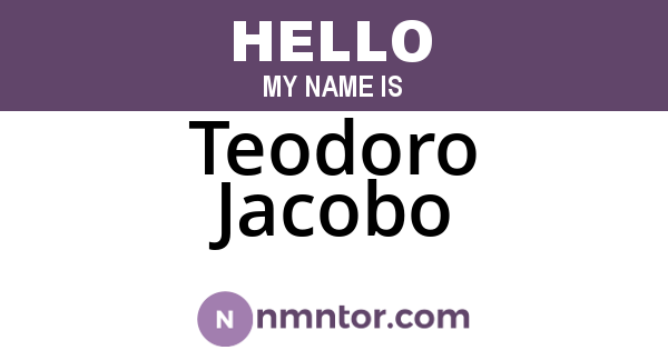 Teodoro Jacobo