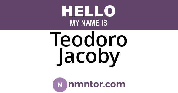 Teodoro Jacoby