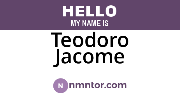 Teodoro Jacome