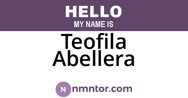 Teofila Abellera