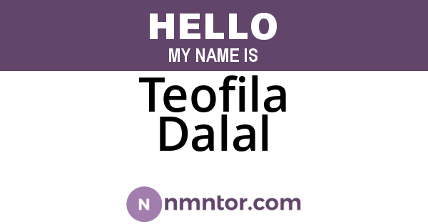 Teofila Dalal