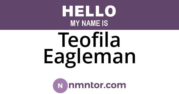 Teofila Eagleman
