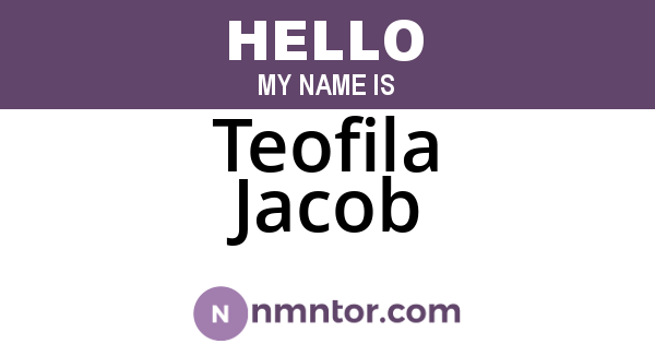 Teofila Jacob