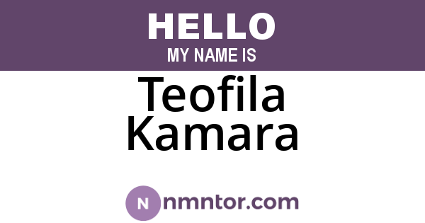 Teofila Kamara