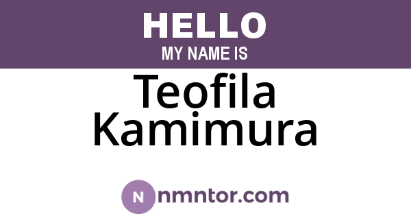 Teofila Kamimura