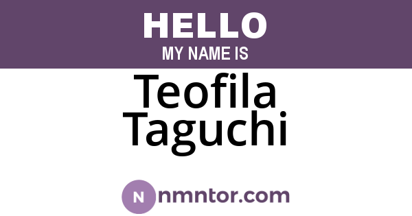 Teofila Taguchi
