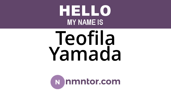 Teofila Yamada