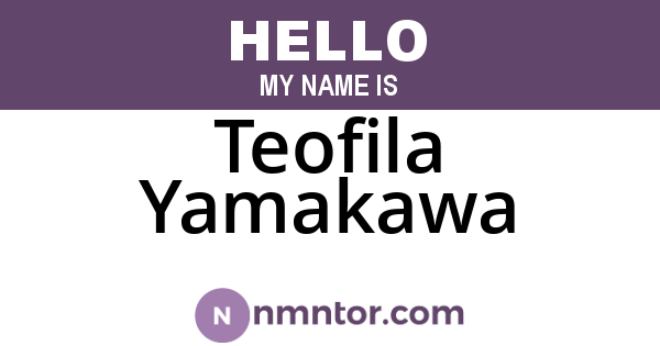 Teofila Yamakawa