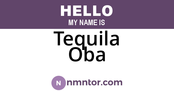 Tequila Oba
