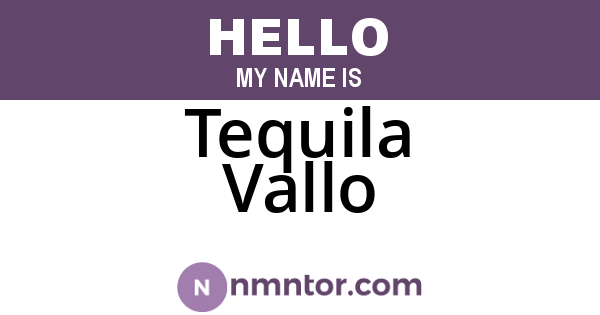 Tequila Vallo