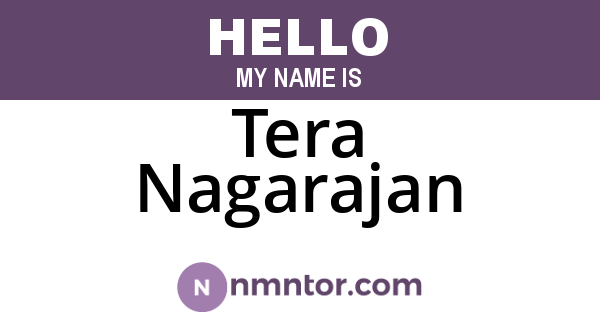 Tera Nagarajan