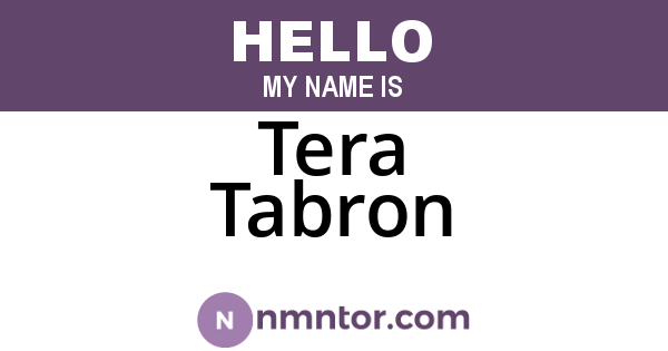 Tera Tabron