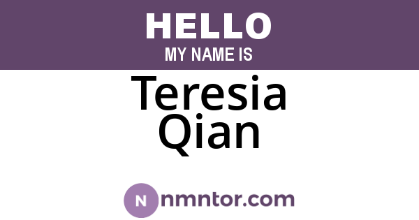 Teresia Qian