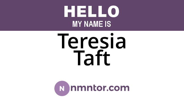 Teresia Taft