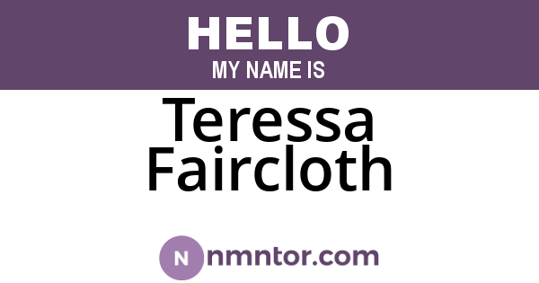 Teressa Faircloth